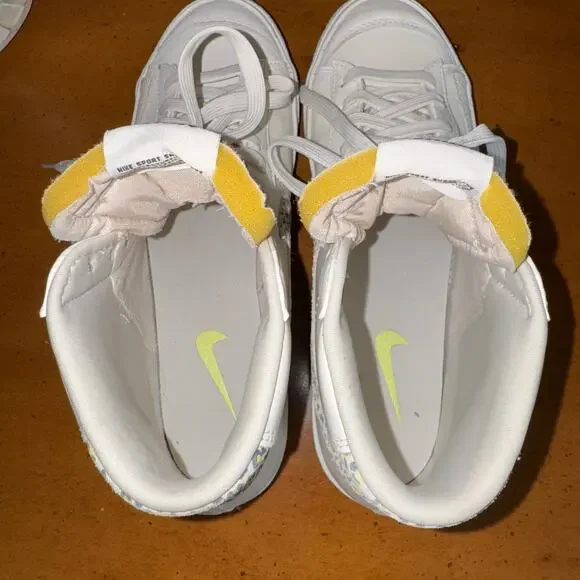 Nike Blazer Mid 77 SE Lemon Leopard Womens 10 White - Picture 8 of 14